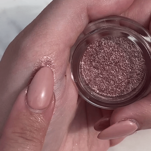 Champagne glitter eyeshadow discount